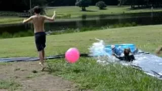Kiddie Pool Kick Ball Slip-N-Slide