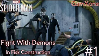 Marvel Spider-man Vs Demons In Fisk Construction Walkthrough Gameplay (PS4).