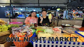 [4K]TH HUGE Street Food Night Market │ Owl Market Nonthaburi THAILAND