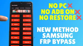 Finally ! Without PC Samsung FRP Bypass 2022 Android 11/12 - No Need ADB Enable |No Backup & Restore