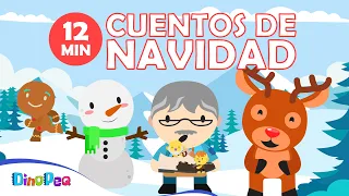 CUENTOS de NAVIDAD ⛄🦌👨‍🦳🍪| +Recopilación | Cuentos para dormir 🌜⭐| DinoPeq 🦖