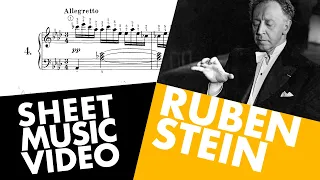 Rubenstein - Schubert - Impromptu No.4 Op.90 (Sheet Music with Original Video)