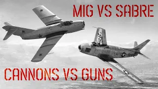 MiG vs Sabre / Cannons vs Guns #aviation