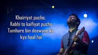 Khairiyat Lyrics ( Happy ) | Chhichhore | Arijit Singh | Amitabh B | Sushant , Shraddha | Pritam |