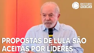 Líderes europeus aceitam propostas de Lula
