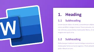 Numbered Headings and Subheadings | Microsoft Word Tutorial