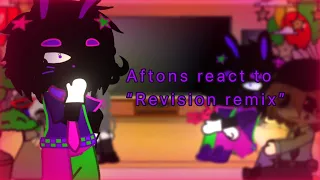 Aftons react to “Revision remix” || by: LunaticHugo || ⭐️✨🌙