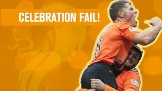 Funny celebration fail! Ciftci throws Rankin away!