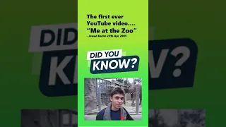 The Birth of YouTube: 'Me at the Zoo' Video