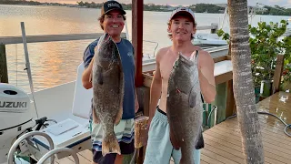 Epic Spearfishing Afternoon In Jupiter Florida (Catch N Cook)