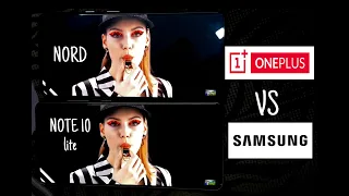 Oneplus Nord vs Samsung galaxy Note 10 lite Display Test Comparison SHOCKED🔥