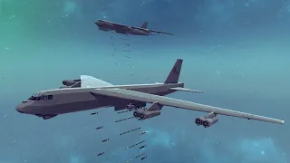 Satisfying Destruction Madness! #7 Feat. Dual B-52 Carpet Bombing | Besiege