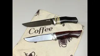 Ножи из М 398. Амбойна и Рафир