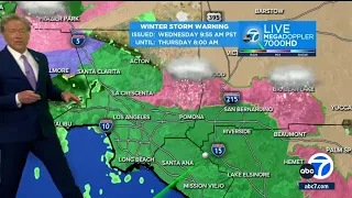 Flash flooding, thunderstorms possible in SoCal as new rain system moves in