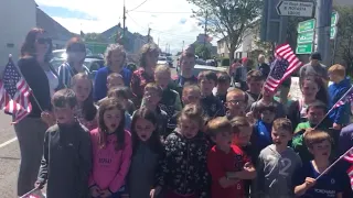 WATCH: Trump greeted by school children on his visit to Ireland