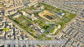 Exposition Park Green Space Renderings |  Renovation Master Plan Approval