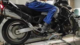 Honda Varadero XL1000V dyno run without dbk