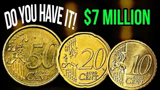 Don't sell these top 10 Euro cent rare 10,20,50 Euro cent coins that could make you A millionaire!