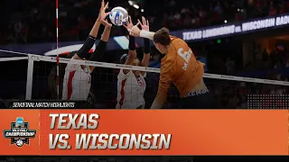 Texas vs. Wisconsin: 2023 NCAA volleyball semifinal highlights