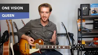 QUEEN One Vision - EASY Guitar Lesson Tutorial