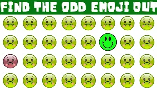 HOW GOOD YOUR EYES #22 | FIND THE ODD EMOJI OUT |  Emoji Puzzle Quiz