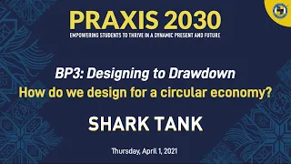 Praxis Shark Tank Blueprint 3: Designing to Drawdown | The International School of Kuala Lumpur