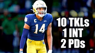 “FREAK Athlete” 😈 || EVERY Kyle Hamilton SNAP vs. Purdue (2021) ᴴᴰ