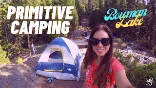 First time Primitive Camping - BOWMAN LAKE - Tahoe National Forest