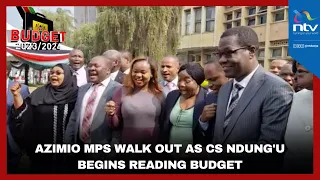 Azimio MPs walk out as CS Ndung'u begins reading Budget 2023/24 in Parliament