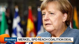 Merkel Ends German Stalemate in Coalition Deal With Social Democrats