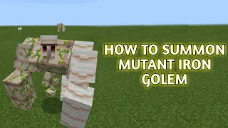 ✔ How To Summon a Super Mutant Iron Golem On Minecraft PE!(NO MOD)(NO CLICKBAIT)
