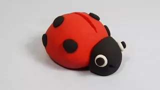 How to Easily Make a Ladybug with Modelling clay Step by Step