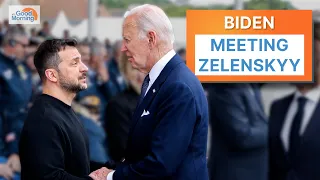 Biden Meeting Zelenskyy in Paris Today; U.S. Election Officials Split on AI Rules for Political Ads