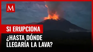 Volcán Popocatépetl: ¿Hasta dónde llegaría la lava en caso de ERUPCIÓN?