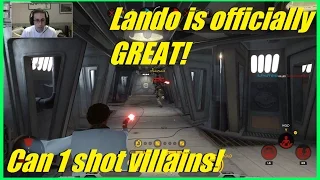 Star Wars Battlefront - The new post patch Lando is GREAT! | Can 1 shot villains!