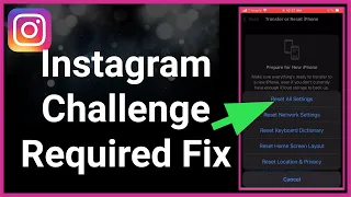 How to Fix Instagram Challenge Required Error On iPhone