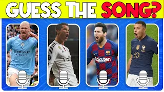 Guess Player by His SONG 🎶 Ronaldo Song, Messi Song, Neymar Song, Mbappe Song | Football Quiz