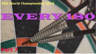 ALL 180s of PDC World Championship 2014 | Part 7