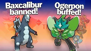 Baxcalibur banned from OU, Ogerpon buffed! The Teal Mask OU news