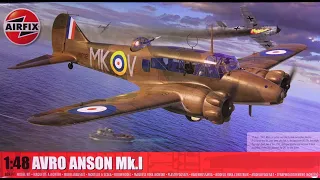 Airfix 1/48 Avro Anson Mk.1. Part 1 Steps 1 to 29 the interior.