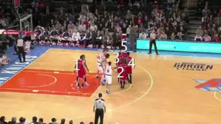 Bulls run around waiting for a pass but nobody inbounds it (funny)