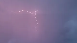 Lightning in slow motion (4K)