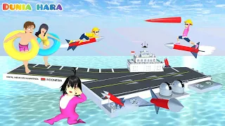 Yuta Ada Kembaran Ultraman?? Vs Raksasa Air Pasir di Kapal Perang | Sakura School Simulator