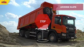 How to operate truck tipper in a safe way