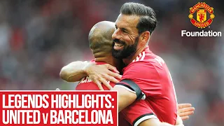 Legends Highlights: United vs Barcelona | Manchester United Foundation