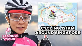 My First Round Island Cycle | Cycling 125km in Singapore | Crossed 100km | Century Ride | Jade Seah
