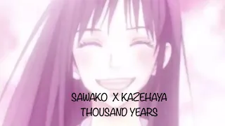 AMV SAWAKO X KAZEHAYA  A THOUSAND YEARS ( FRENCH VERSION )