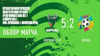 Норман U-16 - Искра 5-2