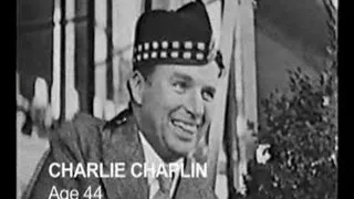 Charlie Chaplin in public at Agua Caliente racetrack(?)1935?, rare footage