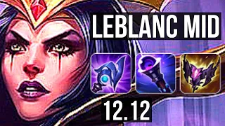 LEBLANC vs VIKTOR (MID) | 11/1/8, Legendary, 1.0M mastery, 300+ games | EUW Diamond | 12.12